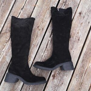 Roots tall suede boots